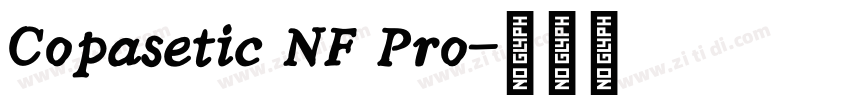 Copasetic NF Pro字体转换